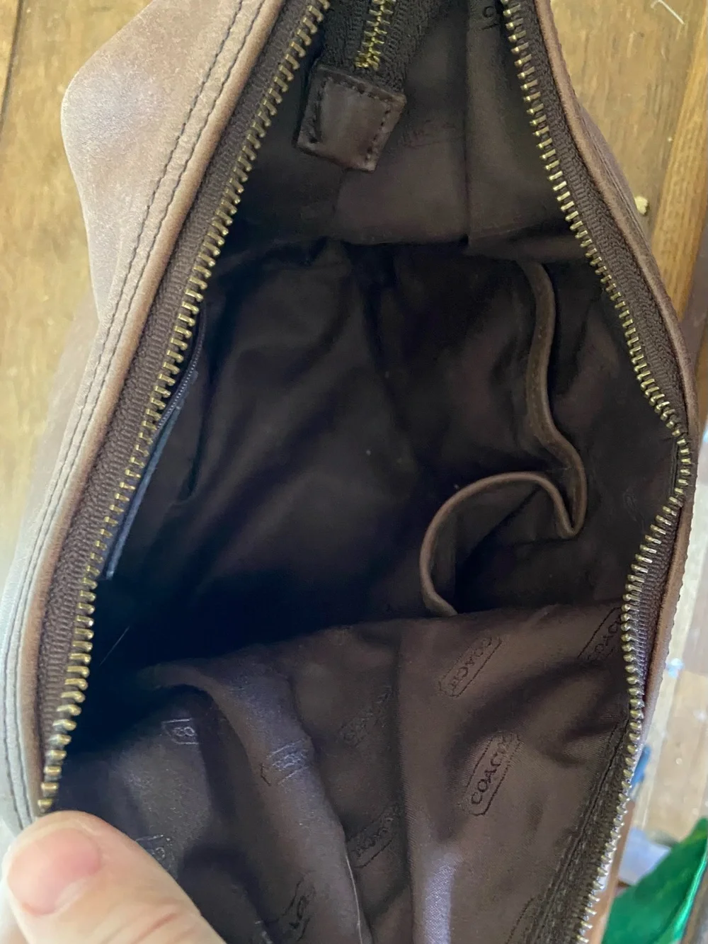 Coach Legacy West Classic Brown Leather Hobo Bag
